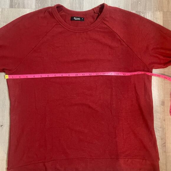 NWT Michael Lauren James Sweatshirt in Burgundy . - size M - Picture 8 of 13